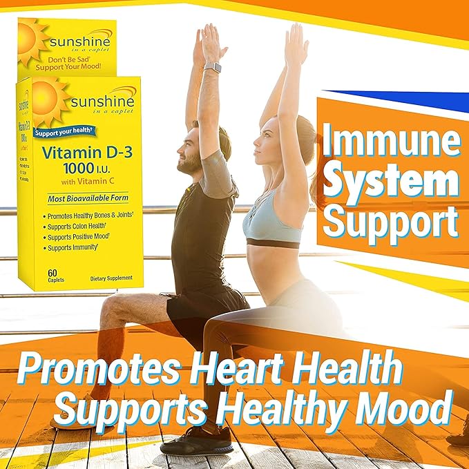 Nutritionworks Sunshine in a Caplet Vitamin D Caplets 60 Caplets (Pack of 2)