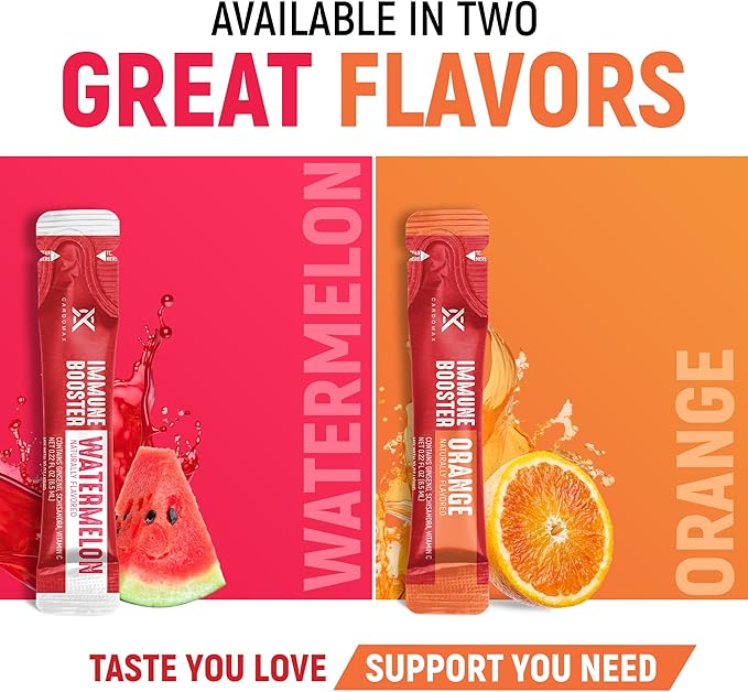 CardoMax Immunity Booster Liquid Drink Mix for Kids &amp Adults with Vitamin C Ginseng Rhodiola &amp Schisandra – Sugar-Free Immune Support Supplement Orange Flavor 15 Single-Serve Liquid Sticks