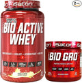 iSatori Bio-GRO Vanilla Ice Cream (60 Servings) &amp Bio-Active Whey Protein Powder Unflavored (30 Servings)