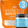 20 Lbs Magnesium Flakes with Vitamin C and Magnesium Cream: 3 Item Bundle