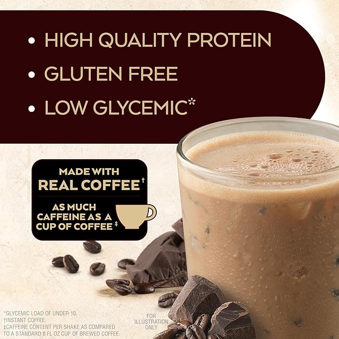 Atkins Creamy Vanilla Protein Shake 15g Protein Low Glycemic 2g Net Carb 1g Sugar Keto Friendly 12 Count &amp Mocha Latte Iced Coffee Protein Shake 15g Protein Low Glycemic 4g Net Carb 1g S