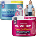 DOODLE HOG Mom &amp Child Magnesium Cream Bundle - Unscented &amp Lavender Lotion with Calendula Aloe Vera Shea Butter- Topical Magnesium Cream for Sleep - USA Made