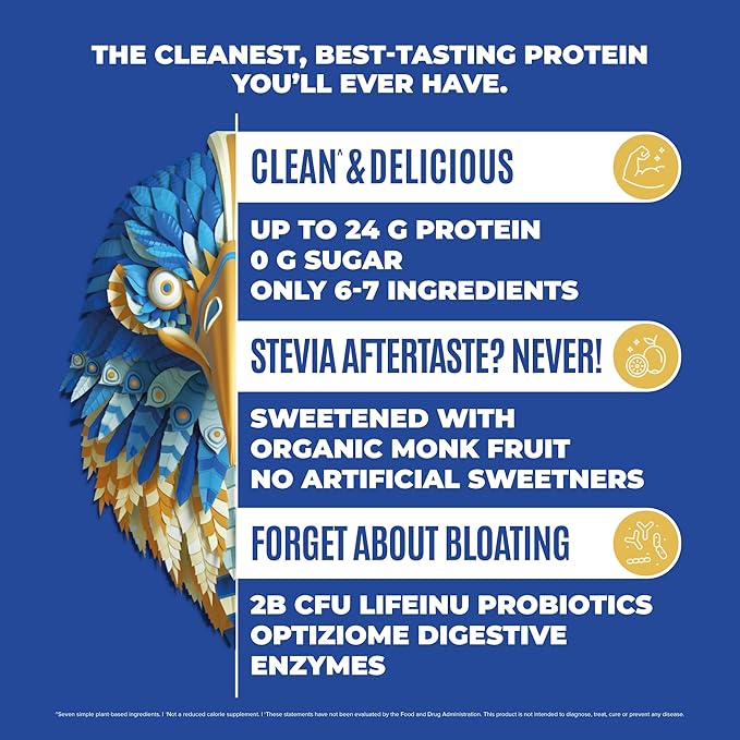 BIRDMAN Falcon Vegan Protein Powder Organic Stevia &amp Sugar Free Plant Based Low Carb Dairy Free Keto Non Whey Probiotic Pea Protein | Combo Pack: Vanilla &amp Chocolate Flavors - 40 Servi