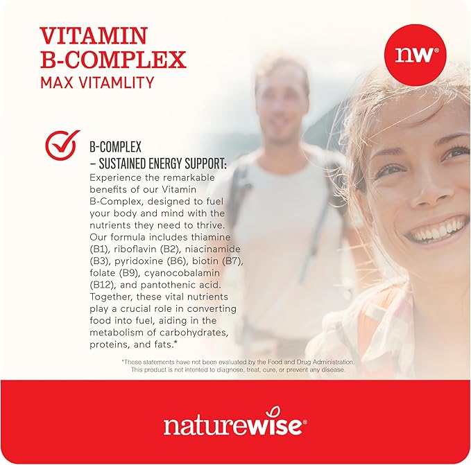 NatureWise 1000mg Omega 3 600mg EPA 400mg DHA with Vitamin E 180ct &amp Vitamin B Complex for Cellular Energy 60 Softgels[2-Month]