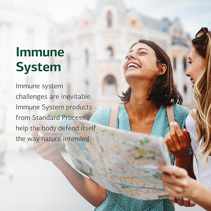 Standard Process Epimune Complex - Vegan Immune System Support - Respiratory &amp Immune Health Supplement with Maitake &amp Turkey Tail Mushrooms - Vegan Vegetarian &amp Gluten-Free - 90 Capsules
