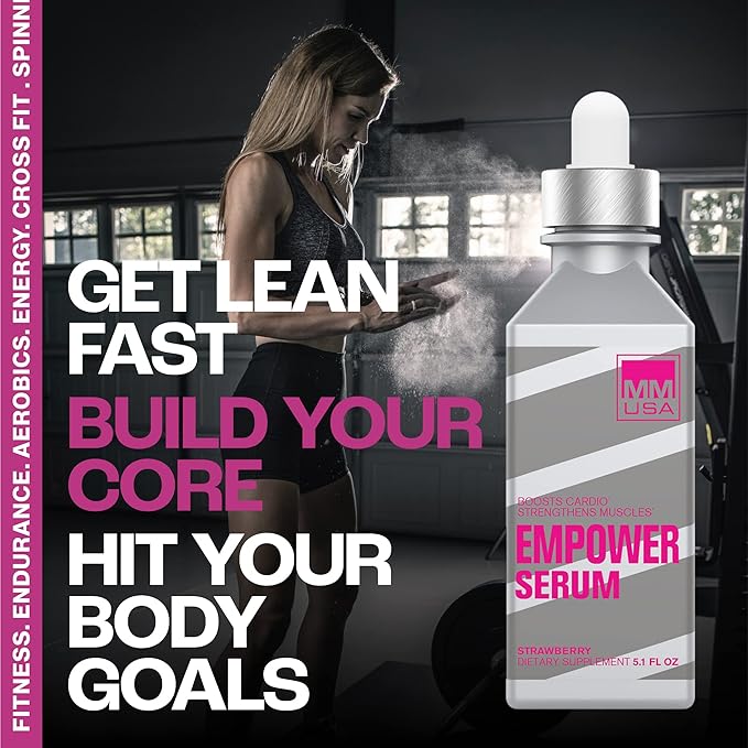 Women's pre-workout for muscle strength and energy. Get lean improve your fitness burn fat faster strengthen your core and increase your endurance. Get lean strong and slim. Strawberry