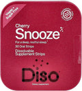 DISO - Snooze - Fast-Dissolving Oral Supplement Strips for Sleep Cherry Flavor Vegan Sugar Free High Absorption Gluten Free Individually Wrapped 30 Dissolvable Strips