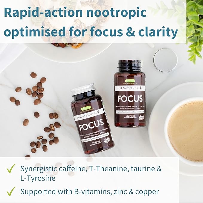 Neurobalance 240 Tablets + Focus Brain Booster Vegan Bundle Chelated Zinc Picolinate 24mg Oxide-Free Magnesium &amp Vitamin B6 + Caffeine L-Theanine Taurine &amp L-Tyrosine B-Vitamins Zinc &am