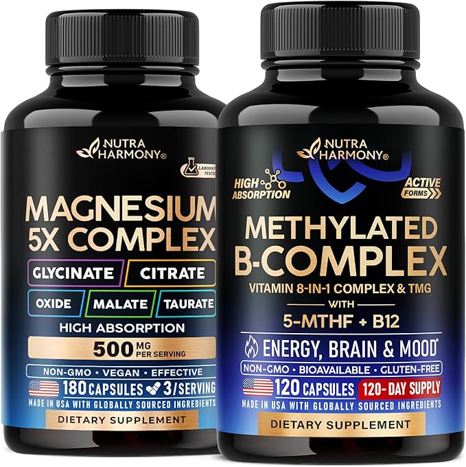 Magnesium &amp Vitamin B Complex Methylated Capsules