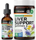 BIO KRAUTER Alcohol Detox Tincture 2 Fl. Oz. &amp Liver Support 60 Gummies.