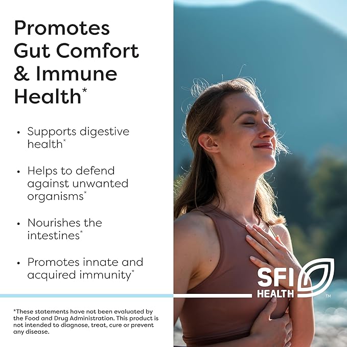 Klaire Labs SFI Health Ther-Biotic Complete - 25 Billion CFU Gut Probiotics for Women and Men - Hypoallergenic 12 Strain Probiotic Capsules for Digestive Health and Immune Support (60 ct)