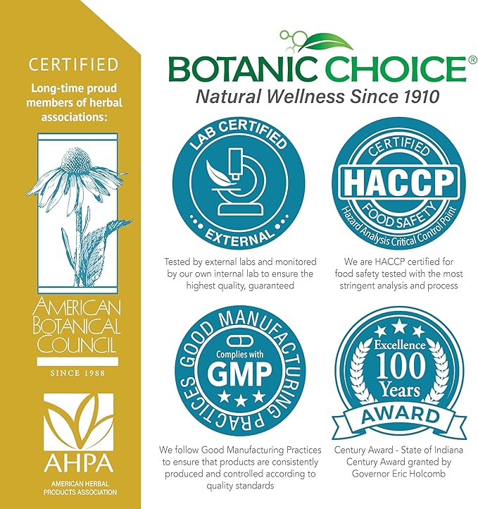 Botanic Choice Fast Act Joint Comfort with NEM Natural Eggshell Membrane Turmeric Curcumin Bioperine &amp White Willow Bark Supports Joint Health 60 500mg Capsules