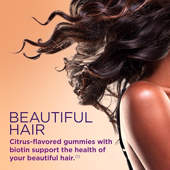Nature's Bounty with Biotin and Collagen Citrus Gummies 140 Ct (Pack of 2)