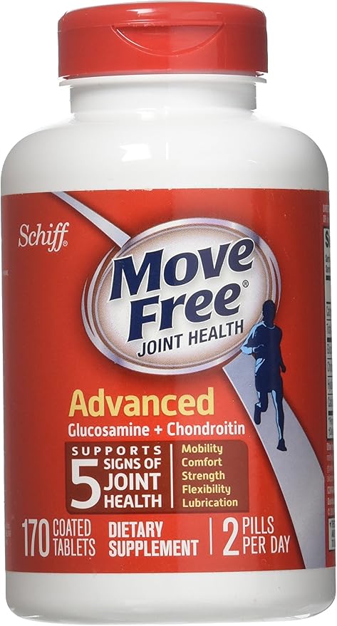 Schiff Move Free Joint Health Dietary Supplement Advanced Glucosamine Chondroitin 170 Tablets