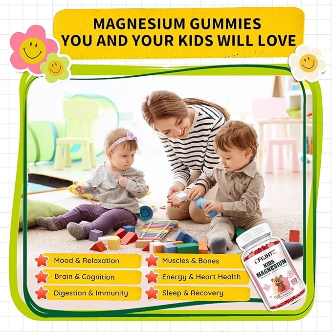 Magnesium Glycinate Gummies for Kids &amp Iron Gummies Supplement for Women Kids