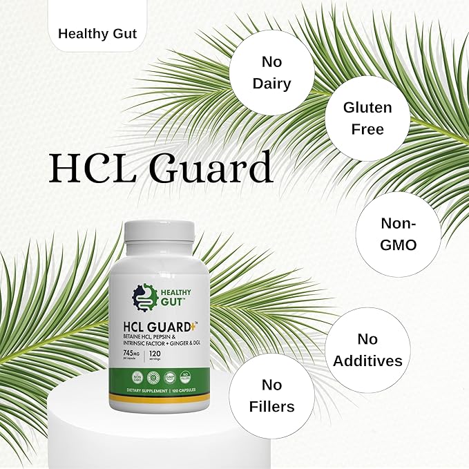 Healthy Gut Magnesium HP 90 Capsules and HCL Guard 120 Capsules