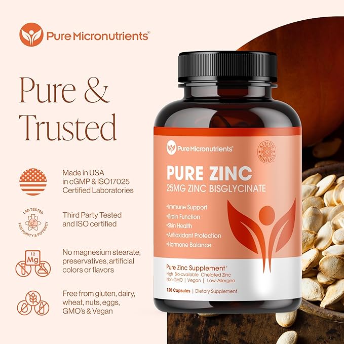 Pure Zinc Bisglycinate &amp Liposomal Vitamin C Immunity Bundle – High Absorption Energy &amp Vitality Gentle on Stomach Clean Ingredients Non-GMO Easy-to-Digest Formula Pure Micronutrients