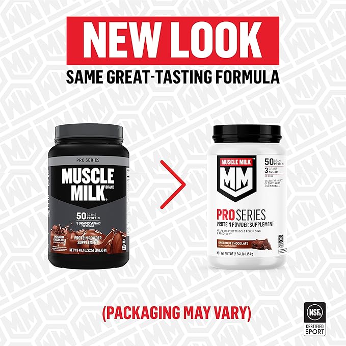 Muscle Milk Pro Series Protein Powder Supplement Knockout Chocolate 5 Pound &amp Pro Series Protein Powder Supplement Intense Vanilla 5 Pound