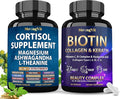 Cortisol Supplement &amp Biotin Complex Bundle (120 Capsules)