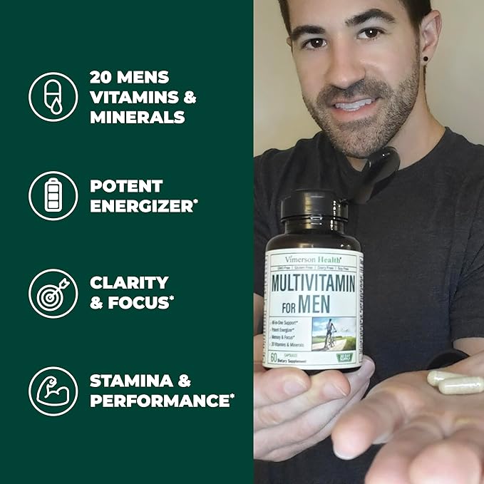 Turmeric Supplement and Ginger Root Joint Support Supplement &amp Complete Multivitamin for Men