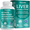 32-in-1 Liver Support with Milk Thistle Supplement – Liver Detox with Silymarin Artichoke Extract &amp Beetroot Powder – Comprehensive Wellness Formula for Liver Cleanse – 1426mg (90 count) (Pack of