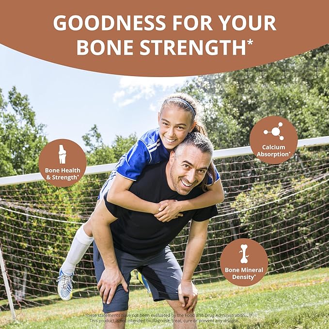 NuBest Bone Xtra Plant-Based Bone Strength Formula with Calcium Magnesium from Marine Algae Phosphorus Vitamin C K2 D3 | Immunity &amp Maximum Calcium Absorption | Pack 2