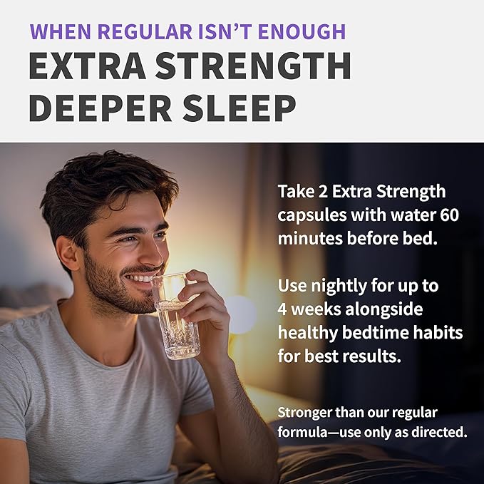 12-in-1 Melatonin Sleep Capsules - 10mg Melatonin Extra Strength with Magnesium and Balanced Blend of Ashwagandha GABA Chamomile Extract L-Theanine &amp Valerian Root 10:1 Extract (90ct Pack of 2