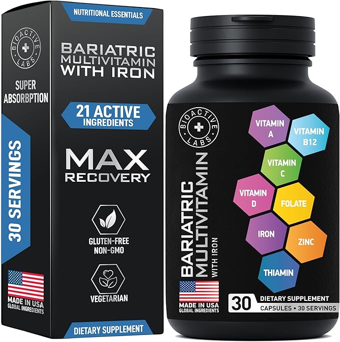 Bariatric Multivitamin with Iron and Optimized Saffron - Body and Mind Bundle