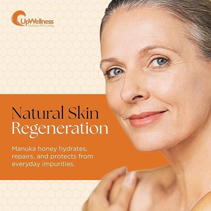 UpWellness Manuka Miracle - 100% Natural Manuka Honey Lotion - Manuka Honey Cream for Smooth Radiant Skin - Physician-Formulated