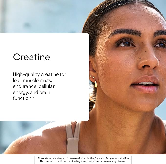 THORNE Creatine - Micronized Creatine Monohydrate Powder - Support for Muscles &amp Cognitive Function* - for Women &amp Men - Strawberry - NSF Certified for Sport - 5 g per Serving - 60 Servings