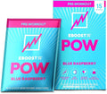 EBOOST POW Natural Pre Workout Powder - 15 Packets Blue Raspberry - Preworkout Energy Booster Gym Supplement Drink Mix for Men and Women - Performance Joint Mobility Support - Gluten-Free