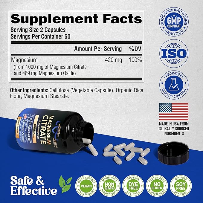 NUTRAHARMONY Vitamin B Complex &amp Magnesium Citrate Capsules