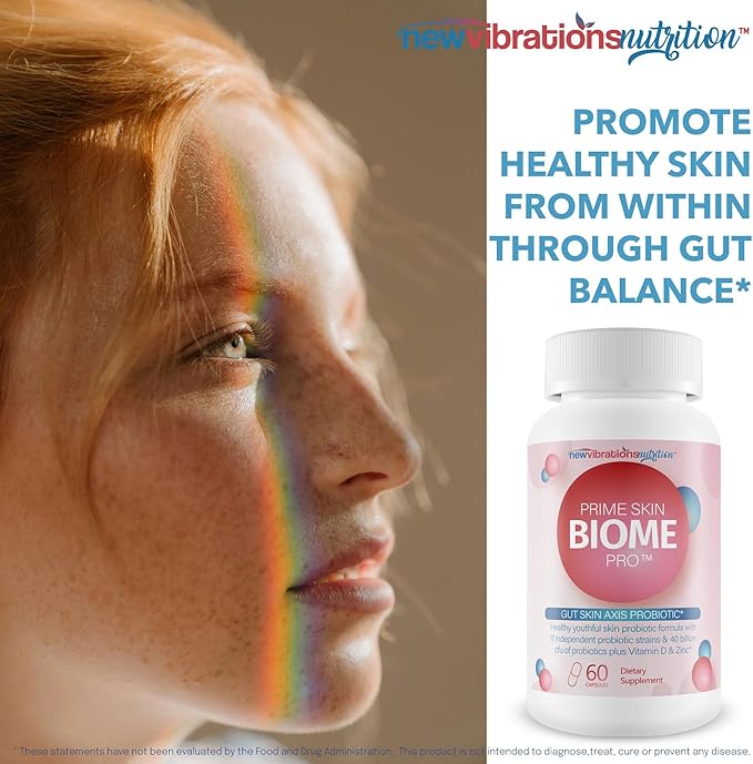 Prime Skin Biome Pro - Our Best Anti Aging Skin Supplement - Skinn &amp Toenail Fungus Fighter - Anti Wrinkle Pill - Reactivate Anti Aging Pills for Women &amp Men - Fungus Probiotic Fungal Pills
