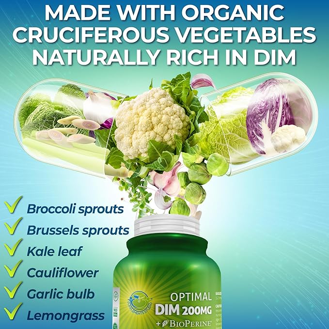 SUPPLEMENTS STUDIO Vegan Immune Energy &amp Hormone Support Bundle for Men and Women – Vegan Whole Food Multivitamin Without Iron + Liposomal Vitamin C 1500mg + Optimal DIM 200mg with BioPerine®