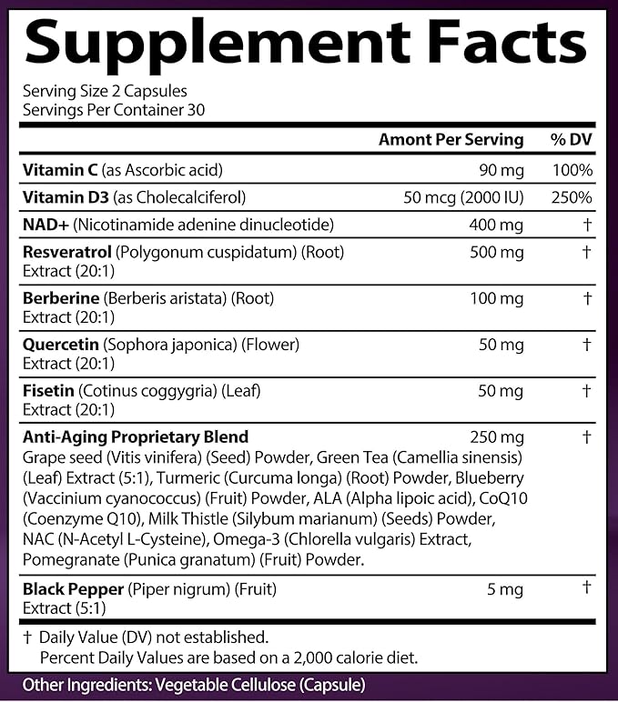 Cortisol &amp NAD Supplement Bundle (120 Capsules)