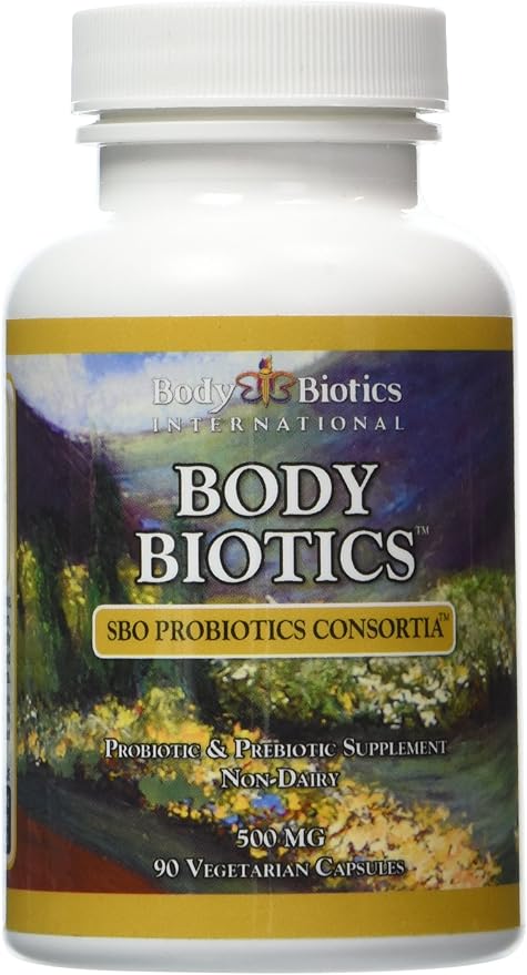 Body Biotics Bio-Identical SBO Probiotics Consortia Probiotic and Prebiotic Supplement Non-Dairy 90 Capsules