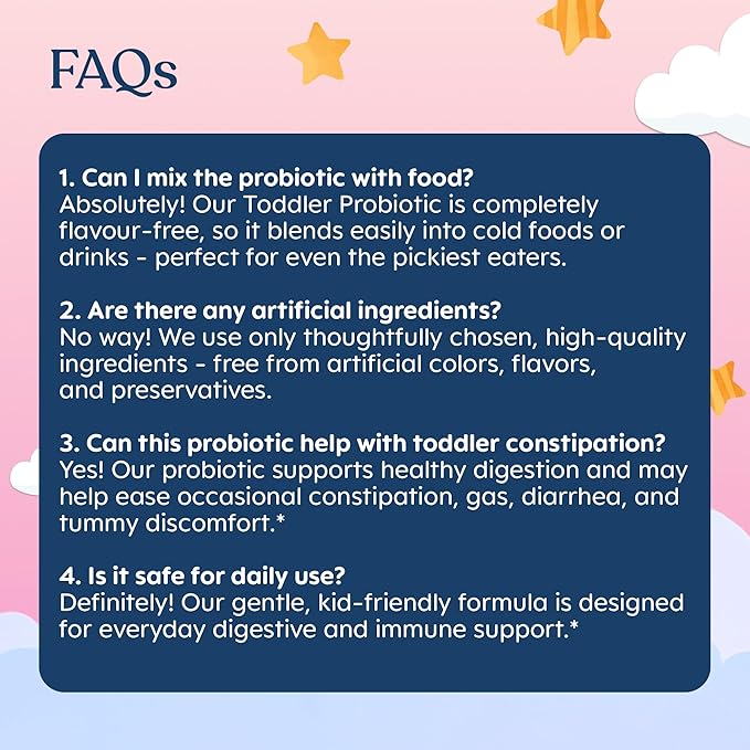 LOVEBUG Kids Probiotic Powder with Prebiotic Fiber - Toddler Immunity Support &amp Constipation Relief - USDA Organic Probiotics for Childrens Gut &amp Digestive Health (Ages 1-4) - 60 Pack (Unflavo