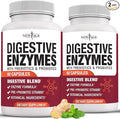 NEW AGE Digestive Enzymes for Gut Health - Probiotic Multi Enzymes with Prebiotics and Probiotics with Lipase for Women and Men for Digestive Health Daily Enzymes for Digestion - 120 Count