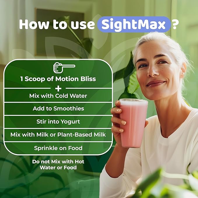 SightMax Eye Health Supplements - Eye Vitamins - with Bilberry Eyebright Lutein Zeaxanthin &amp More Vitamins - Vegan Non GMO Gluten Free - 3.5 Oz - 30 Servings - Berry Rush Flavor