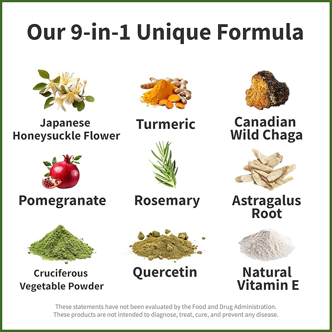 Adv. Pure Lung | Lung Cleanse and Detox | Herbal Respiratory Supplement for Lung Support with Chaga Mushroom Curcumin Turmeric Honeysuckle Flower Astragalus Quercetin Pomegranate