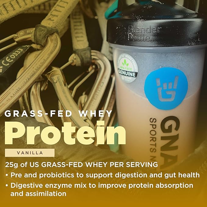 Gnarly Nutrition Gnarly Whey Grass-Fed Protein Supplement Vanilla (32.0oz) Preworkout Mango (14.82oz)