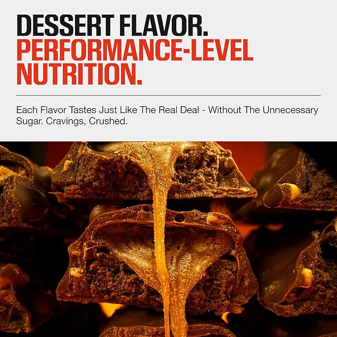 RAW Nutrition Protein Bars Salted Caramel Pretzel 18g Whey Protein Low Sugar Better-for-You Candy Bars Gluten Free Chocolate Protein Snack for Muscle Recovery &amp Gym Fuel 12 Count