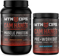 MTN OPS Cam Hanes Protein &amp Pre Workout Bundle – Chocolate Caramel Whey Protein + Blue Raspberry Preworkout