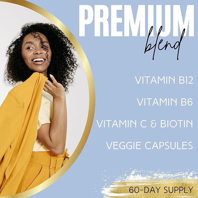 Lumen Naturals B-12 Complex for Women – 3000mcg Per Serving with Vitamin C &amp Biotin – 180 Veggie Capsules – 60 Servings – Non-GMO Gluten-Free and Easy to Take Daily