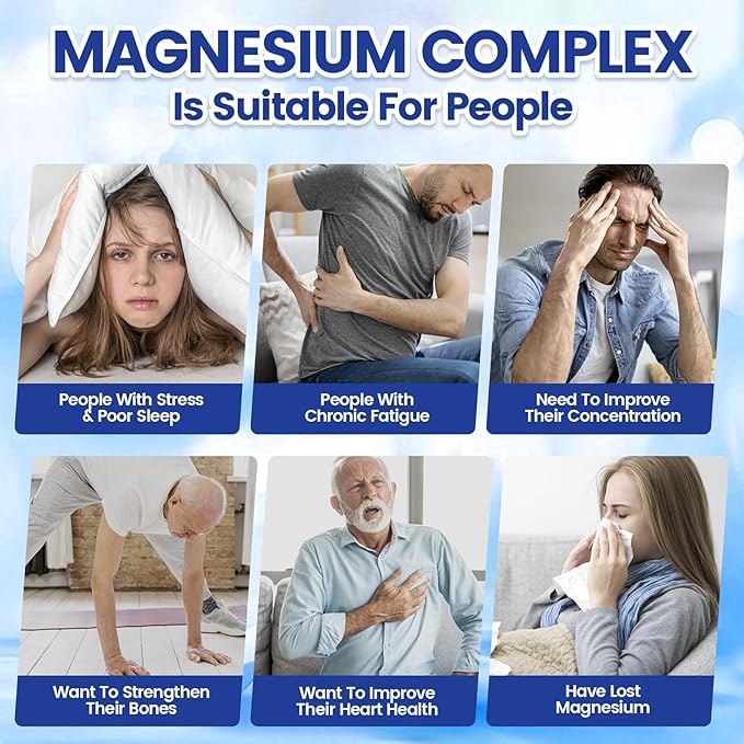 2 Pack 1000mg Magnesium Complex 240 Capsules