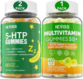 NEVISS Bundle - 5-HTP GABA Gummies 2 Pack + Women &amp Men's 50+ Multivitamin 1 Pack