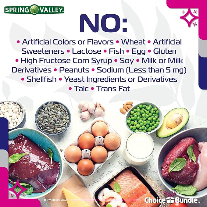 Spring Valley Zinc 50 mg with Vitamin D 50 mcg 150 Ct Immune Health Dietary Supplement Capsules 2 pk (300 Total) + Vitamin Vitality &amp Pill Container (4 Items)!