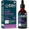 E2H Natural Sleep Support - Liquid Melatonin with Chamomile Theanine - Sleep Better Deeper Longer - Vegan GMO-Free - Provides Stress Relief - 2 Fl Oz