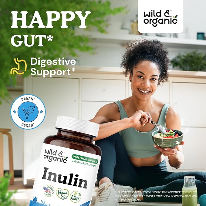 Wild &amp Organic Inulin 90 Capsules &amp Berberine 90 Capsules