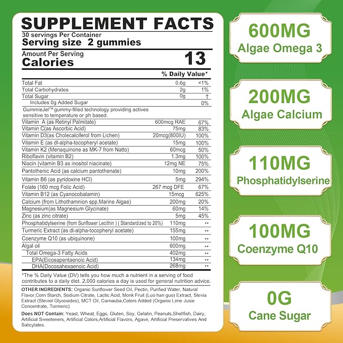 NEVISS Women &amp Men's 50+ Multivitamin Gummy and Melatonin 60mg Bundle
